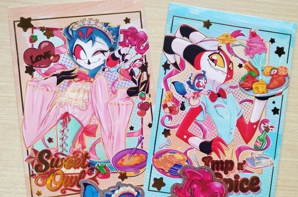 Image of Diner Foil Postcard