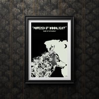 Image 3 of Mecha Wolf - Steampunk mechaincal Noir style print A4 