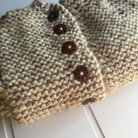 Image 2 of Hand knit wool blend coat 3-6m {Second}