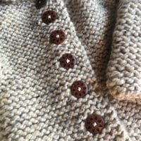 Image 4 of Hand knit wool blend coat 3-6m {Second}