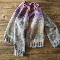 Image 3 of Hand knit cotton blend pullover lg/xl {Womens}
