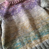 Image 2 of Hand knit cotton blend pullover lg/xl {Womens}