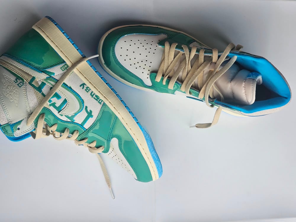 Image of Green&Blue- Drop Piece