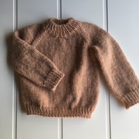 Image 2 of Hand knit wool blend sweater 6m