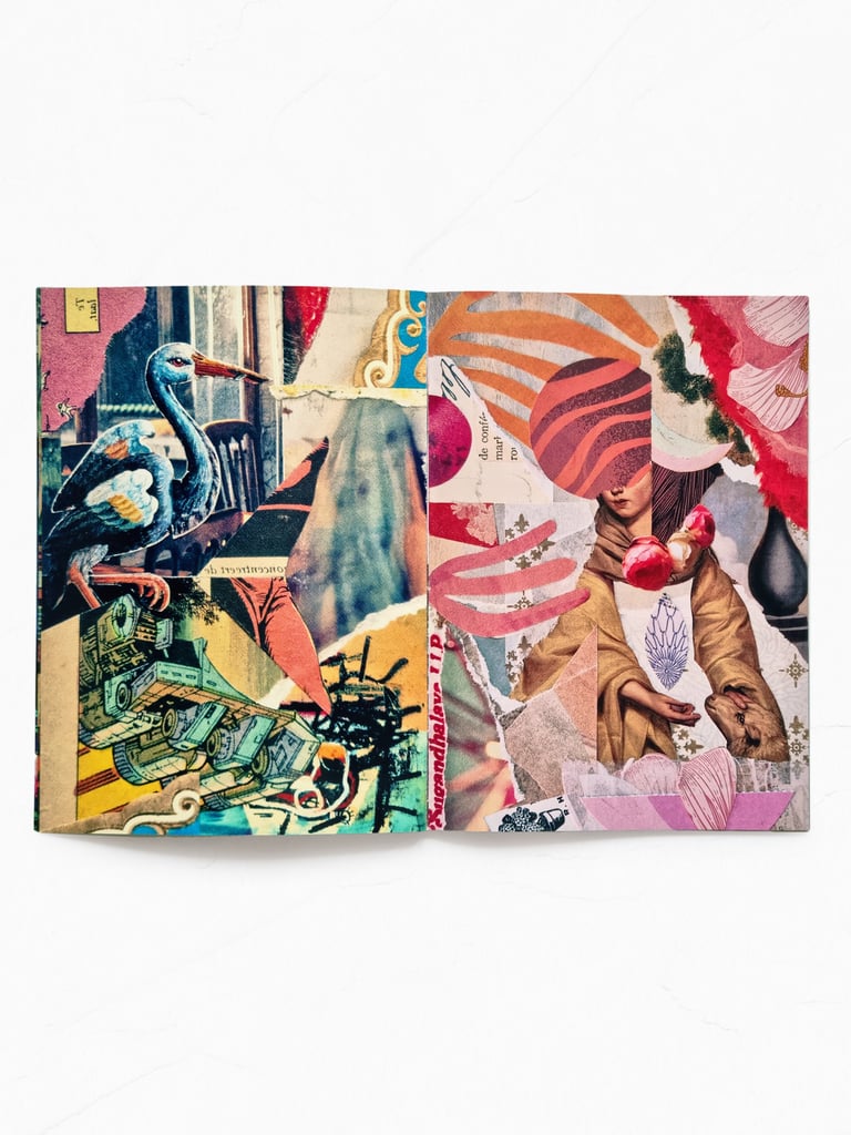 ‘paper songs’ n° 2 – vibrant twenty-page collage art zine, second edition Image 3