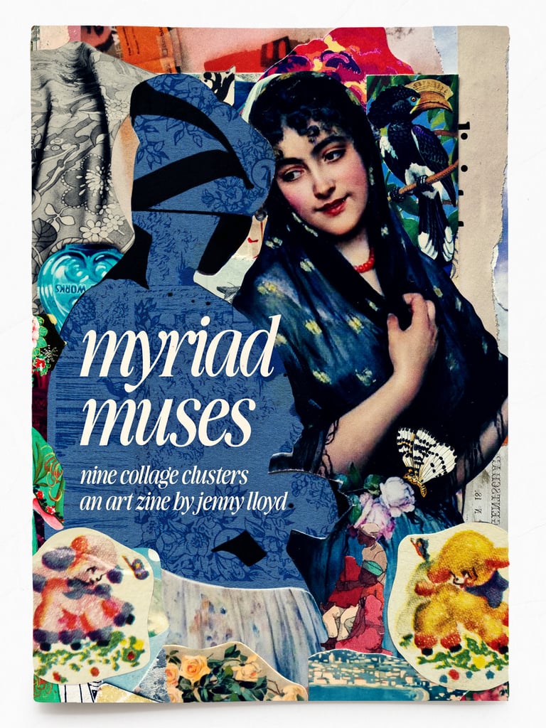 ‘myriad muses,’ a februllage zine – magical collage character clusters