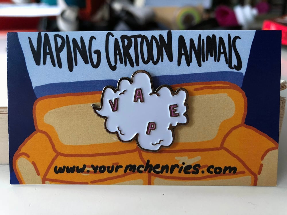 Image of Vape Cloud Enamel Pin