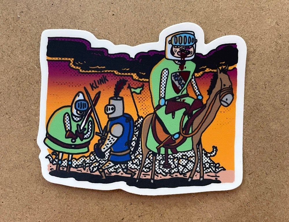 Image of Knights sticker by Tom McHenry