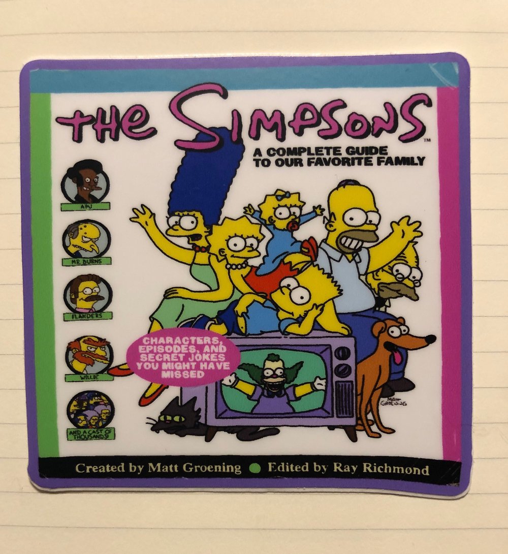Image of Simpsons Book Sticker