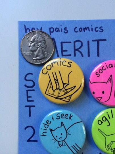 Image of THROWBACK! Hey Pais Merit Badges, Set 2