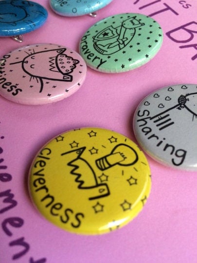 Image of THROWBACK! Hey Pais Merit Badges, Set 1