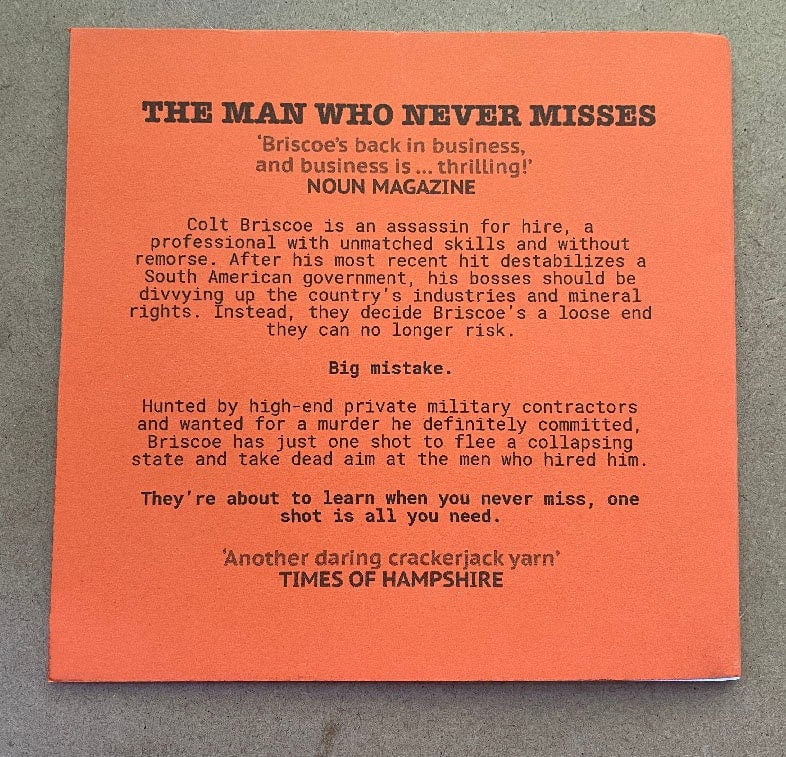 Image of The Man Who Never Misses by Tom McHenry