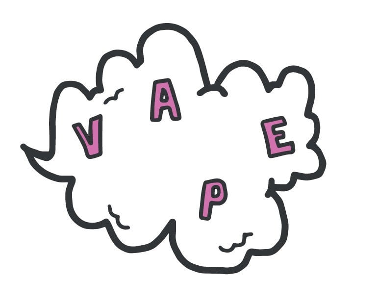 Image of Vape Cloud Enamel Pin