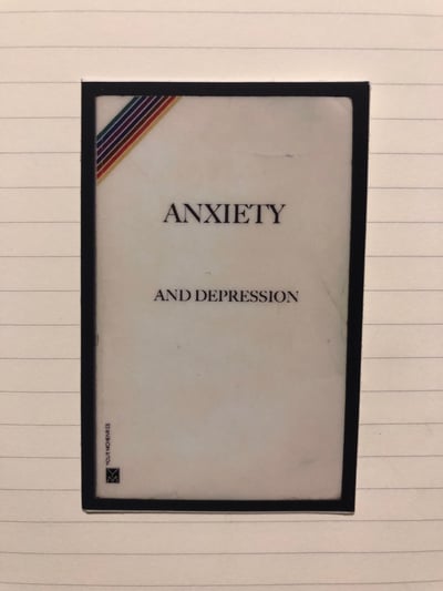 Image of Anxiety and Depression, Salinger-Inspired Book Sticker
