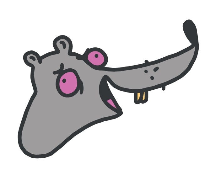 Image of Vaping Rat Enamel Pin