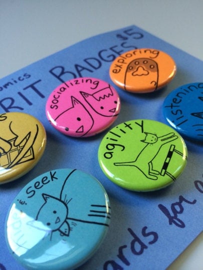 Image of THROWBACK! Hey Pais Merit Badges, Set 2