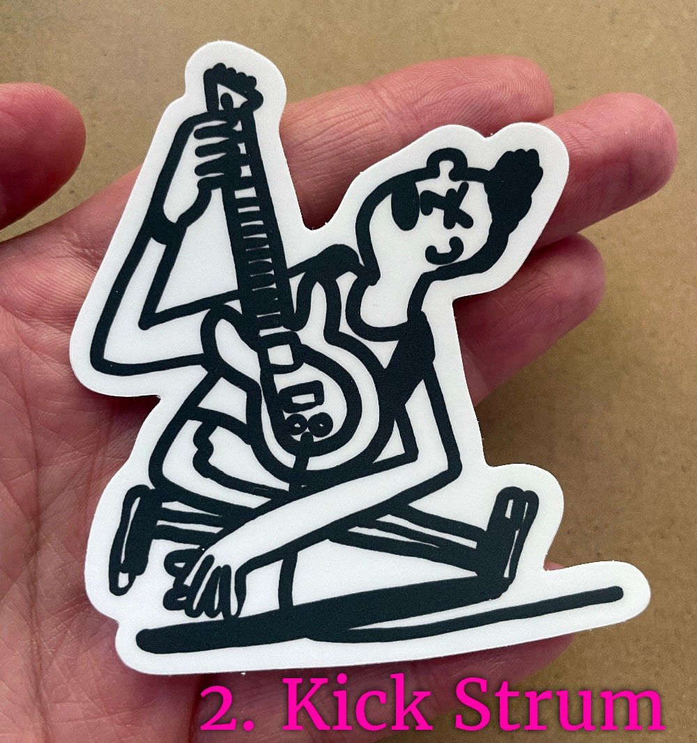 Image of Guitar Player Stickers by Tom McHenry