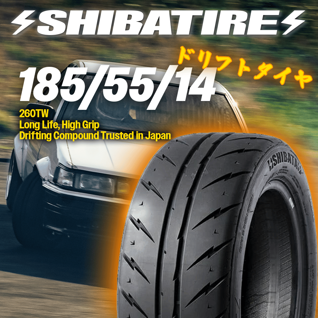 185/55/14 SHIBATIRE 260TW | Kiwami Imports