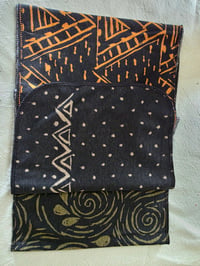 Image 3 of Pure Cotton Rectangular Headscarf in Earthy Prints #1