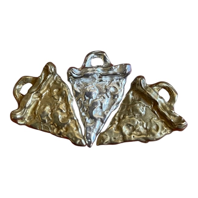 The Sacred Slice Charm brass