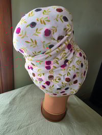 Image 3 of Pure Cotton Rectangular Scarf in Ditzy Roses