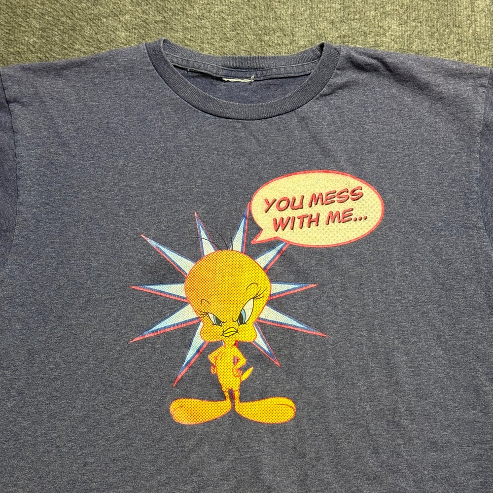 Image of 1990s Looney Tunes Tweety and Gang Graphic Tee (L)