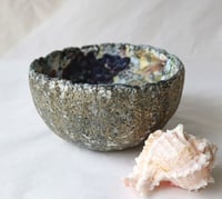 Image 12 of Luxury Handmade Paper Mache Bowl – Botanical & Marine Collage Art | Sustainable Home Decor
