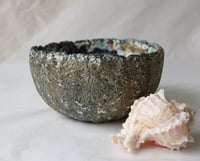 Image 3 of Luxury Handmade Paper Mache Bowl – Botanical & Marine Collage Art | Sustainable Home Decor