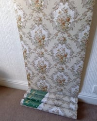 1980s Vintage Zen Wallpaper Rolls - Retro Embossed Damask Traditional Pearlescent - (Set of 3 Rolls) – detail view 3