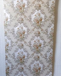1980s Vintage Zen Wallpaper Rolls - Retro Embossed Damask Traditional Pearlescent - (Set of 3 Rolls) – detail view 6