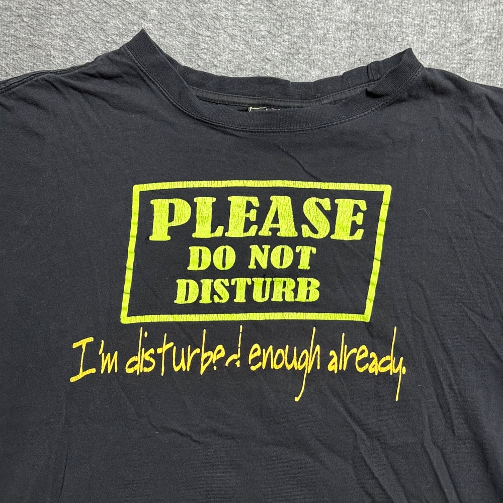 Image of 2000s Please Do Not Disturb Humor Graphic  Tee (L)