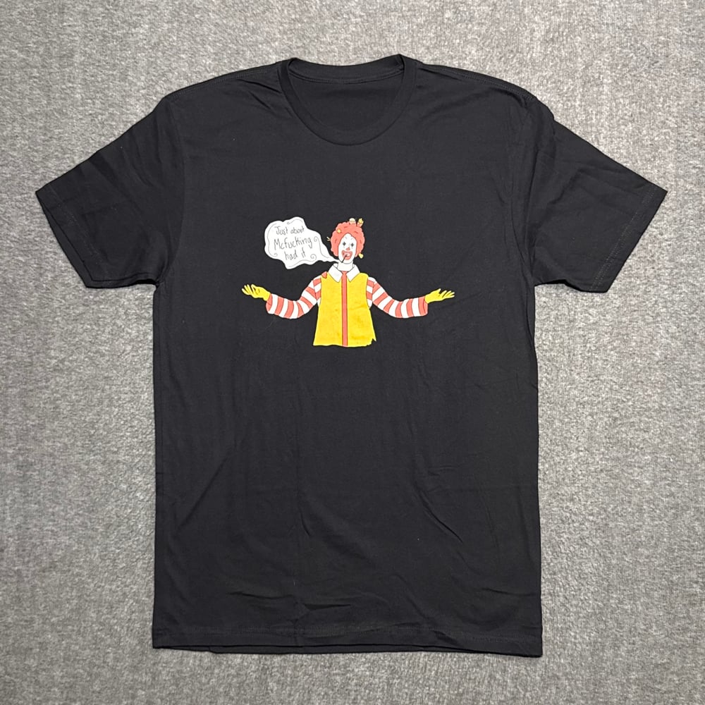 Image of 2000s Ronald McDonald Parody Humor Graphic Tee (L)