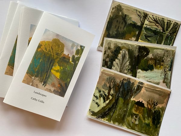 Image of Landscapes - a poetry zine with postcards
