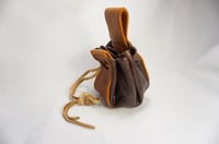 Image 4 of Drawstring leather pouch