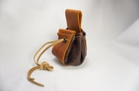 Image 6 of Drawstring leather pouch