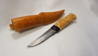 Image 8 of Puukko Knife 52100 Karelia Birch