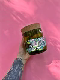 Image 1 of Pink Tiger Upcycled Mini Canister 