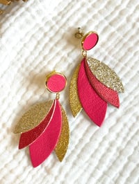 Boucles MIA Rose vif