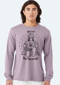 Image 1 of Serve Like Hanuman Long Sleeve Shirt (unisex)