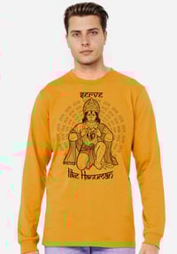 Image 2 of Serve Like Hanuman Long Sleeve Shirt (unisex)