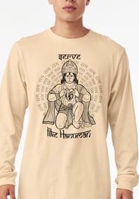 Image 3 of Serve Like Hanuman Long Sleeve Shirt (unisex)