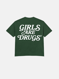 Image 2 of GIRLS ARE DRUGS® TEE - GUCCI GREEN / WHITE