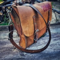 Image 3 of Leather messenger style bag