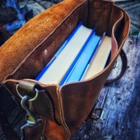 Image 4 of Leather messenger style bag