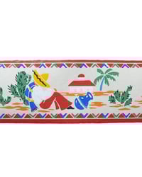 1940s Vintage Trimz Wallpaper Borders - Mexican 1950s kitsch Cactus Quirky - (Sets of 2) – detail view 6