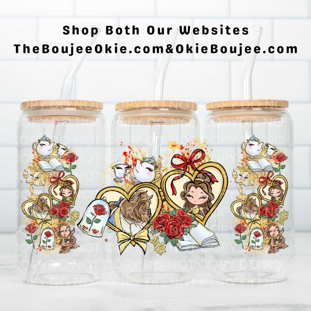 Image of Beauty & The Beast Uv Dtf Wrap   W0787