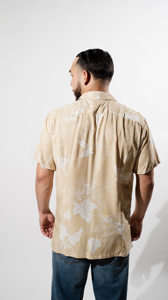 Image of KU'UIPO BEIGE ALOHA SHIRT