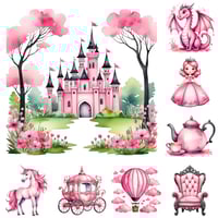 Image 1 of Pink Princess Mini Diamond Painting Kit by Creative Gems