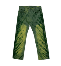Image 1 of Straight Cut Jeans Green
