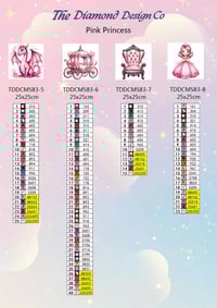 Image 5 of Pink Princess Mini Diamond Painting Kit by Creative Gems